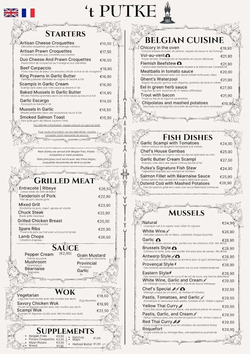 Menu - T Putke photo 2