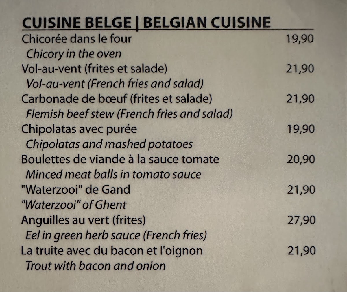 Menu - T Putke photo 5